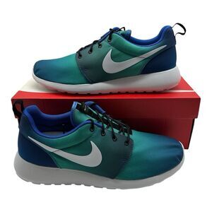 Nike Roshe‎ One Print Game Running Shoes Mens 10 Royal Blue Sneakers 655206-414